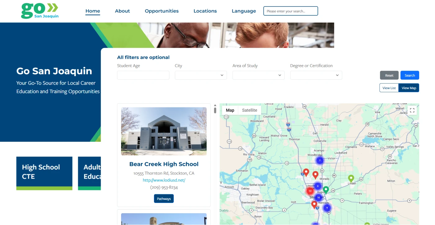 Go San Joaquin Website